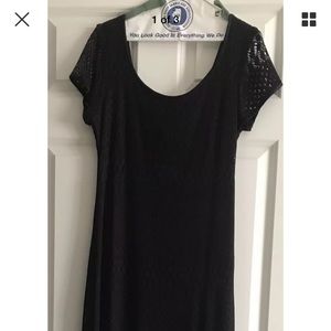 Long Black Lace Dress